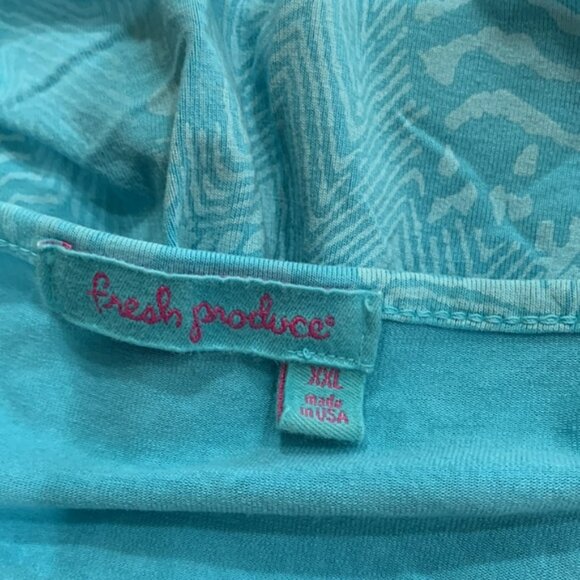 XXL Fresh produce Teal sundress - Picture 3 of 4